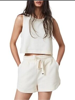All Saints Lila Crop Sweat Shirt